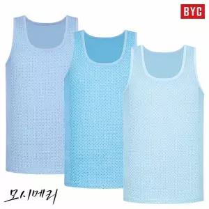 [하프클럽/BYC]BYC 모시메리 남성런닝 3매입 / 측면 메쉬로 시원하고 통풍성이