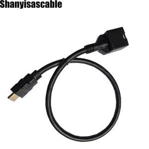 고속 HDMI E 타입 암 블랙 몰딩 A 수 이더넷 비디오 케이블 포함 19P 0.5M