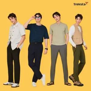 (남성)트렉스타스포츠 기능성 팬츠 4종+벨트 1종