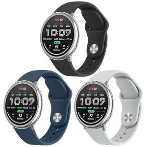 Amazfit 액티브 2 / GTR 미니 GTS 2e 3 4 Bip Pro U S 라이트 스마트워치용 멜리야 밴드 여성 남성용 20mm 소프트 실리콘 교체 스트랩