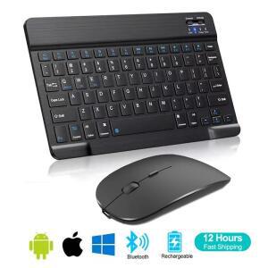 스페인어 프랑스어 블루투스 무선 키보드 Azerty 러시아어 iPad Mac PC 태블릿 휴대 전화 노트북 및 마우스