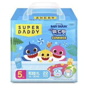 핑크퐁x아기상어 윈드핏 썸머기저귀 특대형 22Px1팩