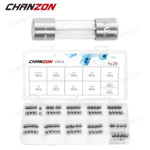유리관퓨즈 휴즈 블로우 튜브 유리 12V 55 4A 5X20MM 10A 12A 박스 125V 250V 5X20 1A 8A 15A 6A 2A 세트 퓨즈 5A 3A