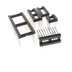 0.100 인치 2.54MM 피치 원형 IC 소켓 6 8 14 16 18 20 24 28 32 40 핀 주석 플레이트  가공 사각 터미널