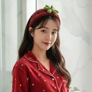 멋쟁이 토마토 세안 극세사 세수 샤워 목욕 머리띠 밴드-WFNWLFG