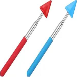 PATIKIL 2 PCS 포인터 핑거 스틱 교사 접이식 화이트보드 핸드 프레젠테이션을 위한 확장 가능한