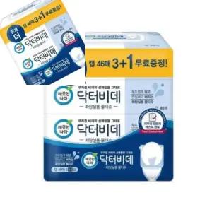 깨끗한나라 닥터비데 물티슈 46매x4개입 대형물티슈 물휴지 청소물티슈 물수건