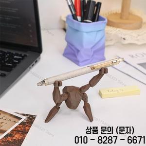 프로젝트 헤일 메리 록키 펜 홀더 3D 프린팅 귀여운 외계인 캐릭터 스탠드 창의적인 책상 정리함 재미있는