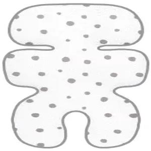 마니토 클린 기본 3D 메쉬 시트 패드/시트 라이너 유모차 및 카시트(도트 그레이)