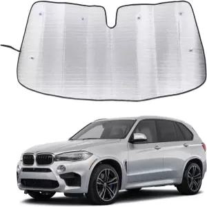 BMW X5 F15 F85 2014-2018 윈도우쉴드 선쉐이드 접이식 반사형 선바이저 스크린 커버 UV 차단기 보호기