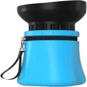 TOCCOOL 17OZ 반려견 물병 휴대용 누수 방지 반려동물 정수기 로프 야외 산책 여행용 경량 하이킹 파란색