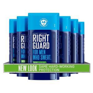 라이트 가드 스포츠 보이지 않는 고체 및 Deodorant 남성용 4in1 커어 48 조절 신선한 향 2.6온스6개