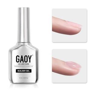 GAOY 클리어 빌더 젤 네일 16ml 케어제 병 익스텐션 하드 오래 지속되는 자외선 베이스 코트 탑 필요