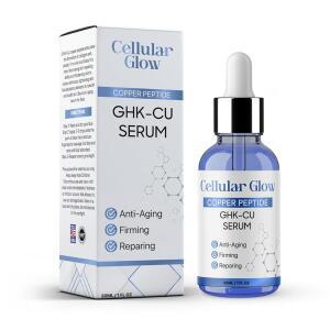 페이스 구리 펩타이드 세럼 굳히기 활력 도움을 줄 수 있음 콜라겐 케어 GHKCu 및 히알루론산 포함 1 Fl Oz
