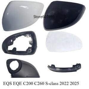 메르세데스 호환 벤츠 호환 C E S 클래스 W206 W214 W223 V295  GLC EQE EQS 용 사이드 미러 유리 커버 램