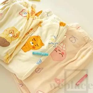 위플레이스 캐릭터 수면바지 우정잠옷 겨울홈웨어 따뜻한잠옷