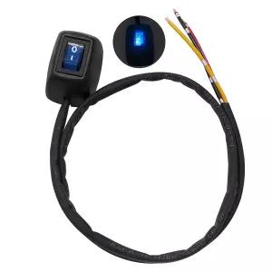 LED 조명이 켜진 TWTADE 페이스트형 스위치 자동차 푸시 버튼 DC12V/10A 24V/5A 물방울 모양 DIY SPST 로커