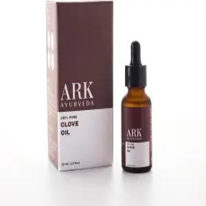 아크 아유르베다 100 순수 에센셜 오일 프리미엄 등급 인도산 (1 Fl Oz 30 ML 클로브)