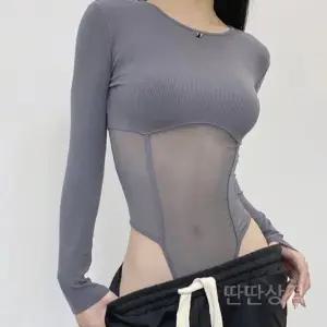 하이레그프로필의상 바디프로필 시스루 필라테스 우아한 의상 촬영 바디수트 하이레그 라운드