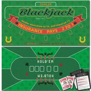 양면 포커 매트 U201DX72 U201DBLACKJACK 토퍼 36 테이블 카지노 펠트