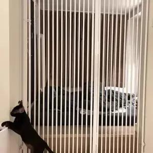 방묘문 2m 고양이 울타리 가드 펫도어 도어 안전문 이하 높은