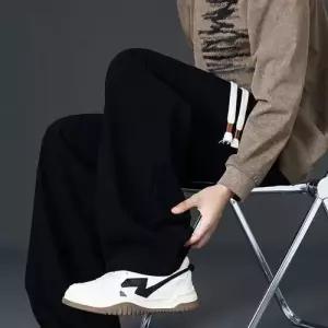 코아픽샵 바지 남친 봄 캐주얼 배기핏 슬랙스 데일리룩 키작남 꾹1