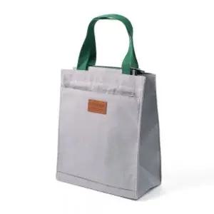 [하프클럽/]지퍼형 백 그레이 21x24cm 캔버스가방 캔버스백