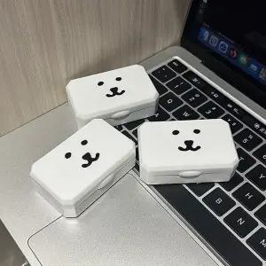 농담곰 곰돌이 렌즈통 렌즈케이스 소프트 하드 렌즈