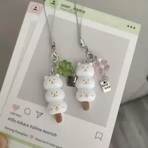 [하프클럽/]네잎클로버 곰돌이 농담곰 아이스크림 키링 당고 키링 열쇠고리