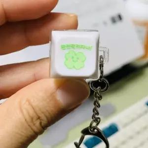 [하프클럽/]완전행운 키캡키링 네잎클로버