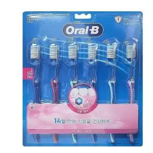 Oralb 고탄력 초미세모 잇몸케어칫솔 6P