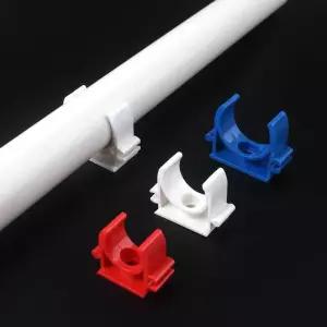 5/20/50Pcs 6 20 25mm PVC 파이프 클램프 커넥터 플라스틱 튜브 피팅 U 유형 워터 호스 스트랩 정원