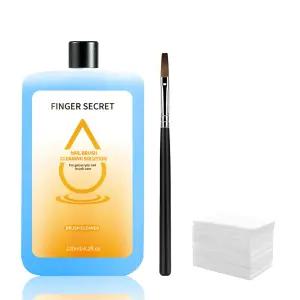 브러시 네일 리무버 클렌저 클리닝 솔루션 20ml/42floz 클린 앤 케어 릴 파우더 젤 폴리쉬 기술 용품 DIY