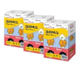 크리넥스 카카오 미니 티슈 230매 x 6 x 3팩