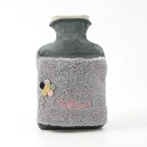 플라워즈 보온 물주머니(800ml) (그레이) 등산 낚시 캠핑 레저용 찜질 보온팩 손난로