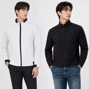 [디바옴므]하이넥 스판택스 바람막이 자켓 점퍼 골프 트레이닝 남성 남자
