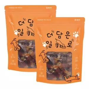 더담은 일키로 x2팩 대용량 애견간식 오리와 고구마