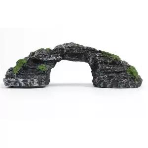 오너클랜 TBZ 바위 터널형 인조 은신처 장식 14.5x4cm) 파충류동굴은신처 어항장식 어항장식품