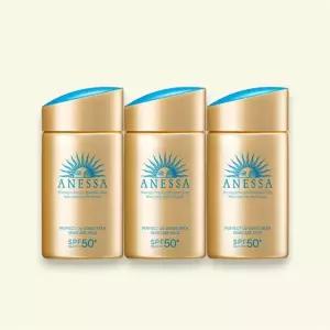 시세이도 아넷사 퍼펙트 UV 선스크린 스킨케어 밀크 60ml 3개