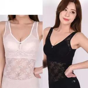 [하프클럽/]플라워 시스루 몰드 무봉제 브라런닝