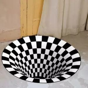 80cm 함정 착시매트 러그 트릭아이 3D 입체 트릭아이 러그