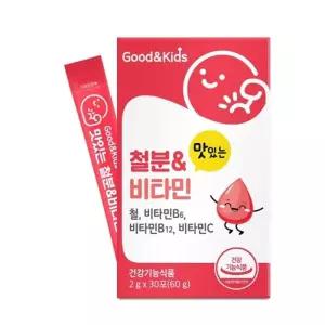 어린이 철분 비타민 딸기맛 30포 1개월분 영아철분제 여성철분제 철분제