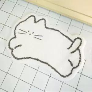 고양이발매트 귀여운발매트 침실매트 60X90 푹신한발매트