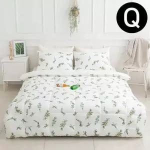 내추럴 광목 순면 이불 베개커버세트 퀸 Q (화이트)