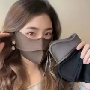 겨울 골프 라운딩 방한 마스크 자전거 보온 발열 기모