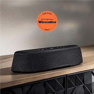 무선 서브우퍼 돌비 애트모스 DTS 인증을 받은 TV용 POLK 오디오 MAGNIFI 미니 AX 사운드 POLK의 특허받은 VOICEADJUST SDA 기술 초소형 디자인 간편한 설정 블랙