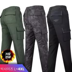 [슈퍼맨]남자 기모 카고 건빵 겨울_윈드D101항공바지