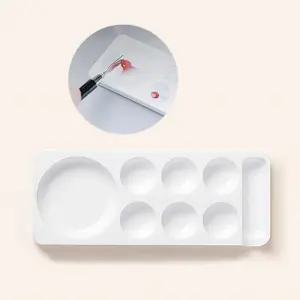 네일아트 컬러젤 믹싱용 7구 네일팔레트 브러쉬거치대 뷰티 케어 패션 디자인 룩