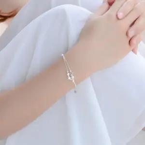 [라일리쥬얼리] Rly T0416 은색 별우주 두줄 팔찌 스타볼 팔찌