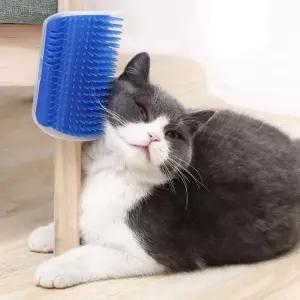 고양이를위한 Scratcher 마사지 애완 동물 제거 미용 깨끗한 코너 브러시 새끼 이동식 빗 도구